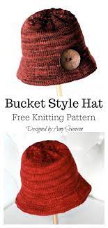 6 Bucket Style Hat Free Knitting Pattern And Paid Knitting Patterns Free Hats Free Knitting Knitted Hats