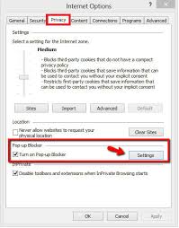 Sometimes the browser will display that. Internet Explorer 11 Allow Pop Ups