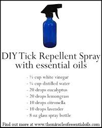 Diy Essential Oil Tick Repellent Spray Recipe Tick Repellent Essential Oils Essential Oil Recipes Living Essentials Oils