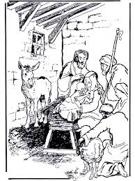 Die Geburt Jesus Weihnachten Malvorlagen