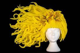Yellow Foam Wig From Foamwigs Uk Foam Wigs Diy Wig Wig Diy