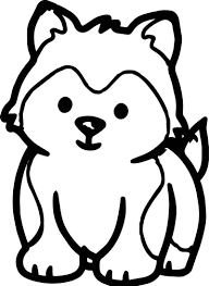 After their birth, they grow very fast and at the age on2 year they get their original size. Husky Puppy Dog Puppy Coloring Page Puppy Coloring Pages Dog Coloring Page Cute Husky Puppies