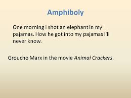 One Morning I Shot An Elephant In My Pajamas Ambiguity Presentation Fallacies Ambiguity Homework Recommended Exercises Do The Starred Problems 4 4 Iii 1 50 Remember How Does Each Specific Argument Ppt Download