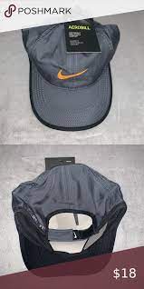 Nike Youth Hat Nike Youth Unisex Aerobill Featherlight One Size Gray With Orange Nike Logo Condition Is New Nike Accessories Youth Hats Nike Accessories Nike