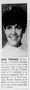 Miss Teenage Pittsburgh 1967 winner from Dormont