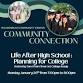 Life After High School : Planning for College event image