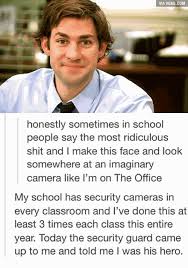 Looks At The Camera The Office Jim Office Memes Jim Halpert