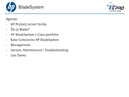 Ppt Hp Bladesystem Powerpoint Presentation Free Download