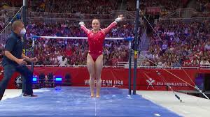The tokyo olympics are here. U S Olympic Gymnastics Trials Riley Mccusker Executes Stellar Bar Routine Nbc Sports