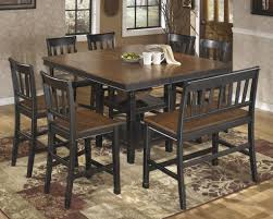 Ashley Furniture Owingsville 8 Piece Counter Dining Set Jacks Warehouse Counter Height Dining Room Tables Dining Table Square Kitchen Tables