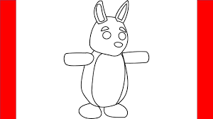 How To Draw Kangaroo From Roblox Adopt Me Step By Step Drawing Youtube