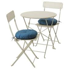 Tarno Table 2 Chairs Outdoor Black Acacia Steel Gray Brown Stained Light Brown Stained Outdoor Folding Chairs Folding Chair Dining Room Chairs Ikea