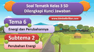 Perubahan bentuk energi dari yang satu. Soal Tema 6 Kelas 3 Sd Subtema 2 Perubahan Energi Dan Kunci Jawaban Bimbel Brilian