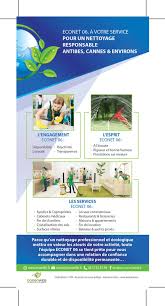 Creation De Flyers Verso Pour Econet 06 Entreprise De Nettoyage Ecologique Brochure