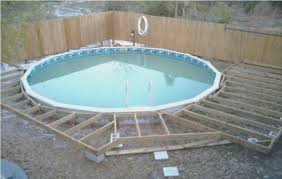 Exterior Pretty Semi Inground Pools Barrie From Semi Inground Pools Ideas Inground Pool Landscaping Inground Pool Designs Backyard Pool