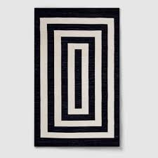 Black And White Striped Doormat Mitre Stripe Outdoor Rug Project 62 Mitered Stripe Project 62 Spring Doormats