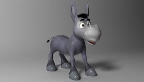 Cartoon Donkey Rigged 3d Model Cartoon Rigs 3d Model