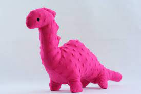 Stuffed Dinosaur Toy Hot Pink Minky Plush Dinosaur Baby Etsy Dinosaur Plush Dinosaur Plush Toy Dinosaur Toys