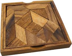 Pieces have to touch pieces do not overlap Complex Tangram 8241w S