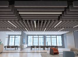 Gallery Of Soundbar Acoustic And Lighting Ceilings 5 Acoustic Baffles Baffle Ceiling Ceiling Design