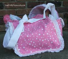 Bitty Baby Diaper Bag Set Ooak White Polka Dots On Pink Bassinet And Diaper Bag Set 110 00 Diaper Bag Set Bitty Baby Diaper Bassinet
