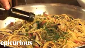 Focaccia panzanella | mario batali. Chef Mario Batali Shows How To Make Linguine With Clams Epicurious Youtube
