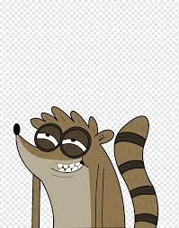 Rigby Mordecai YouTube Cartoon, cartoon network, mammal, cat Like Mammal,  carnivoran png | PNGWing