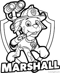 It's halloween for the paw patrol. Paw Patrol Coloring Pages Coloringall