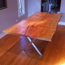 Live Edge Maple Dining Table Mesas