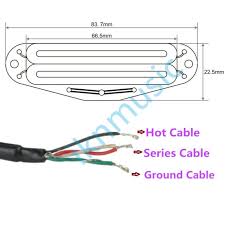 Hot rail wiring diagram from www.premierguitar.com. Dual Hot Rail Single Coil Humbucker Pickup 4 Wire For Electric Guitar S1e3 For Sale Online Ebay