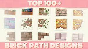 The custom design path permit, which allows you to use custom patterns in the island designer app, can be redeemed for 2,300 nook miles if the custom path uses an alphanumeric code, you can input it into the terminal in the back of the able sisters' store. Top 100 Custom Brick Path Designs For Animal Crossing New Horizons Youtube