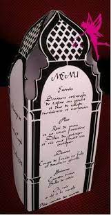 Menu Photophore Mariage Oriental Noir Mariage Oriental Photophore Mariage Faire Part Mariage Oriental