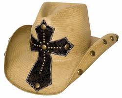 Bullhide No Mercy Panama Straw Western Hat With Leather Cross And Studded Brim Pecan Cr116paxmy1 Cowboy Hats Women Hats Fashion Straw Cowboy Hat