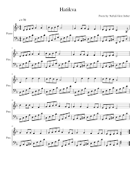Download and print hatikvah (with hope) classical version (arr. Hatikva Sheet Music For Piano Solo Musescore Com