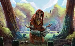 Padawan Tarren Meditating On Tython By Master Weilar Tarren Star Wars Characters Pictures Star Wars Images Star Wars Species