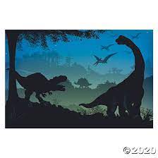 Prehistoric Dinosaur Backdrop Oriental Trading In 2020 Dinosaur Mural Dinosaur Background Dinosaur Photo