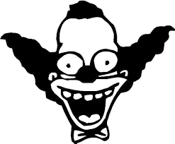 320 best color by number. Simpsons Krusty The Clown Decal Sticker