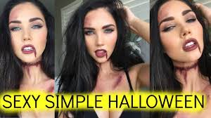 Ideas & tips at www.makeuptutorials.com. Sexy Halloween Makeup Super Easy Jessica Green Youtube