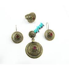 Set 108 Gumus Uclu Set Dugme Kupeler Gumus Ametist