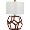 Place one of these contemporary lamps on a side table or coffee table for a dimly lit atmosphere.mainstays led geometric table lamp, rose gold. 1