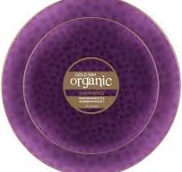 PLASTICPRO 64-piece Purple Hammered Plastic Plates Combo Set Disposable  Elegant Plates for Party, 7'' & 10''