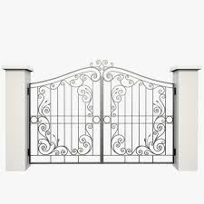 Wrought Iron Gate 3d Max 3d Model Wrought Iron Iron Gate Design Iron Gate