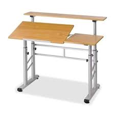 If the user wants to get fancy, there's. Safco Split Level Drafting Table Height Adjustable Sit To Stand 29 5 To 37 5 Medium Oak Pricepulse