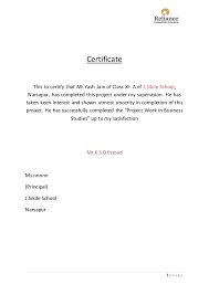 Class 11 Project On Business Studies