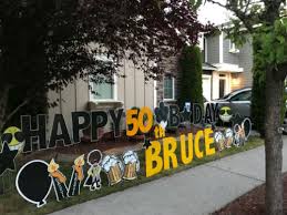 I'm not 50, i'm 18 with 32 years experience. Cheers To 50 Years Birthday Yard Signs From Yard Announcements Make A 50th Birthday More Fun Yard Announcements