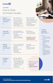 Learning To Craft A Near Perfect Linkedin Update For Your Personal Profile Or Company Page Socialm Infographic Marketing Linkedin Marketing Linkedin Business