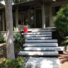Normally you would jackhammer the old. Floating Concrete Stairs Houzz
