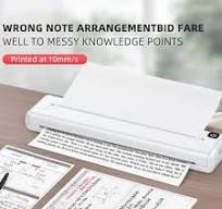 A4 Paper Portable Thermal Printer Pocket Photo Document Printer Wireless^ |  eBay