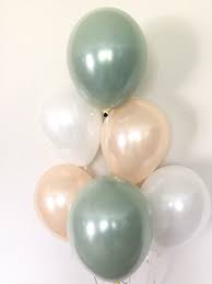 Sage Green Balloons Light Green Wedding Decor Green And Etsy Green Bridal Showers Sage Green Baby Shower Green Baby Shower