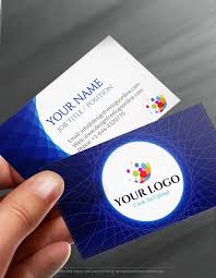 Make business cards online with free shipping. Online Business Card Maker App Abstract Blue Business Card Business Card Maker Blue Business Card Business Cards Online